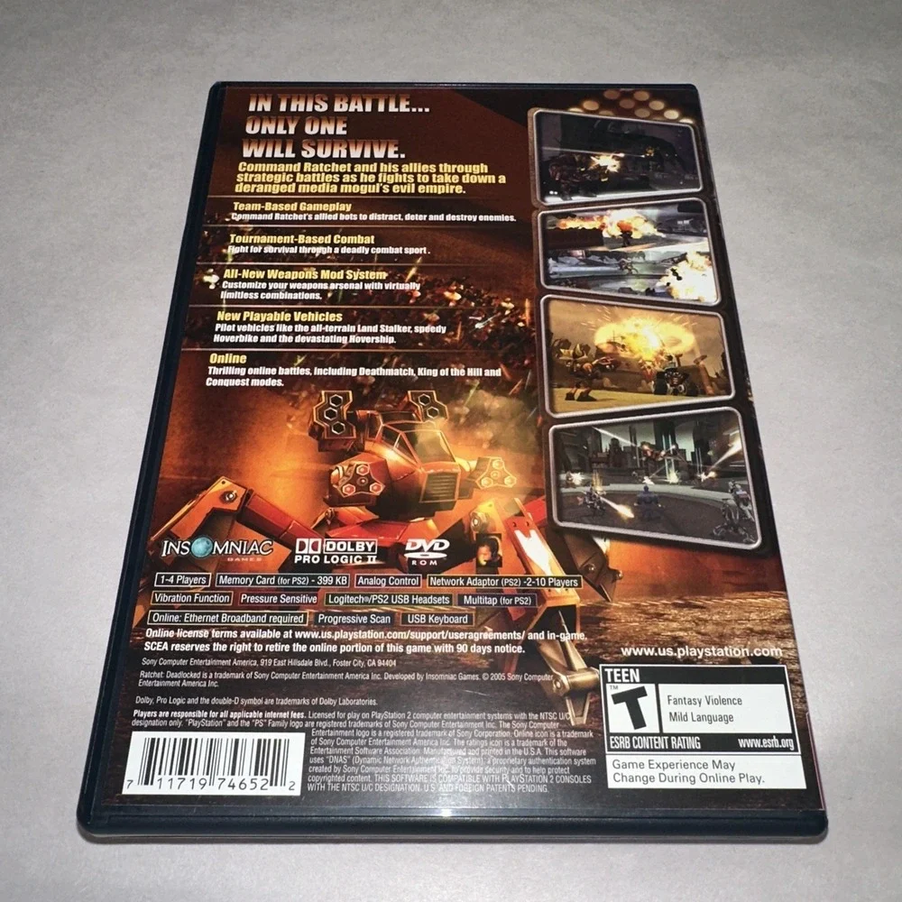 Ratchet Deadlocked [Greatest Hits] Playstation 2 2005 Complete w/ Manual CIB VGC